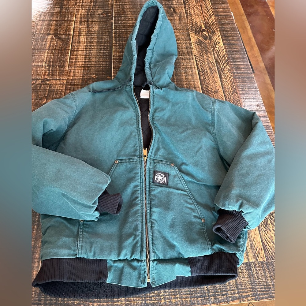 Men's Teal Hooded Puffer Jacket